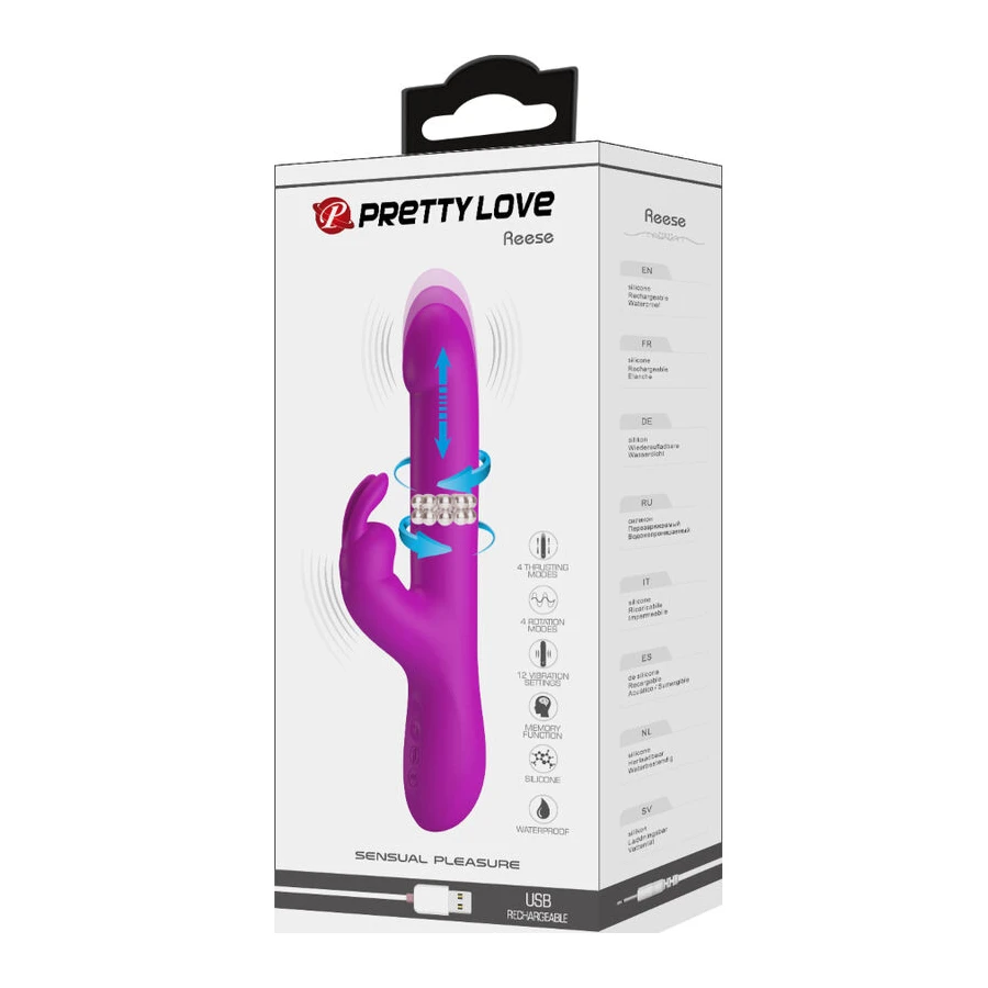 PRETTY LOVE - REESE VIBRATOR MIT LILA ROTATION